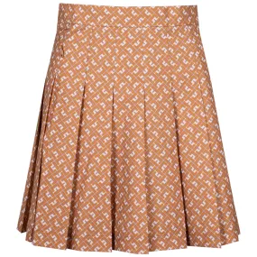 J Lindeberg Adina Print Skirt Tiger JL Monogram