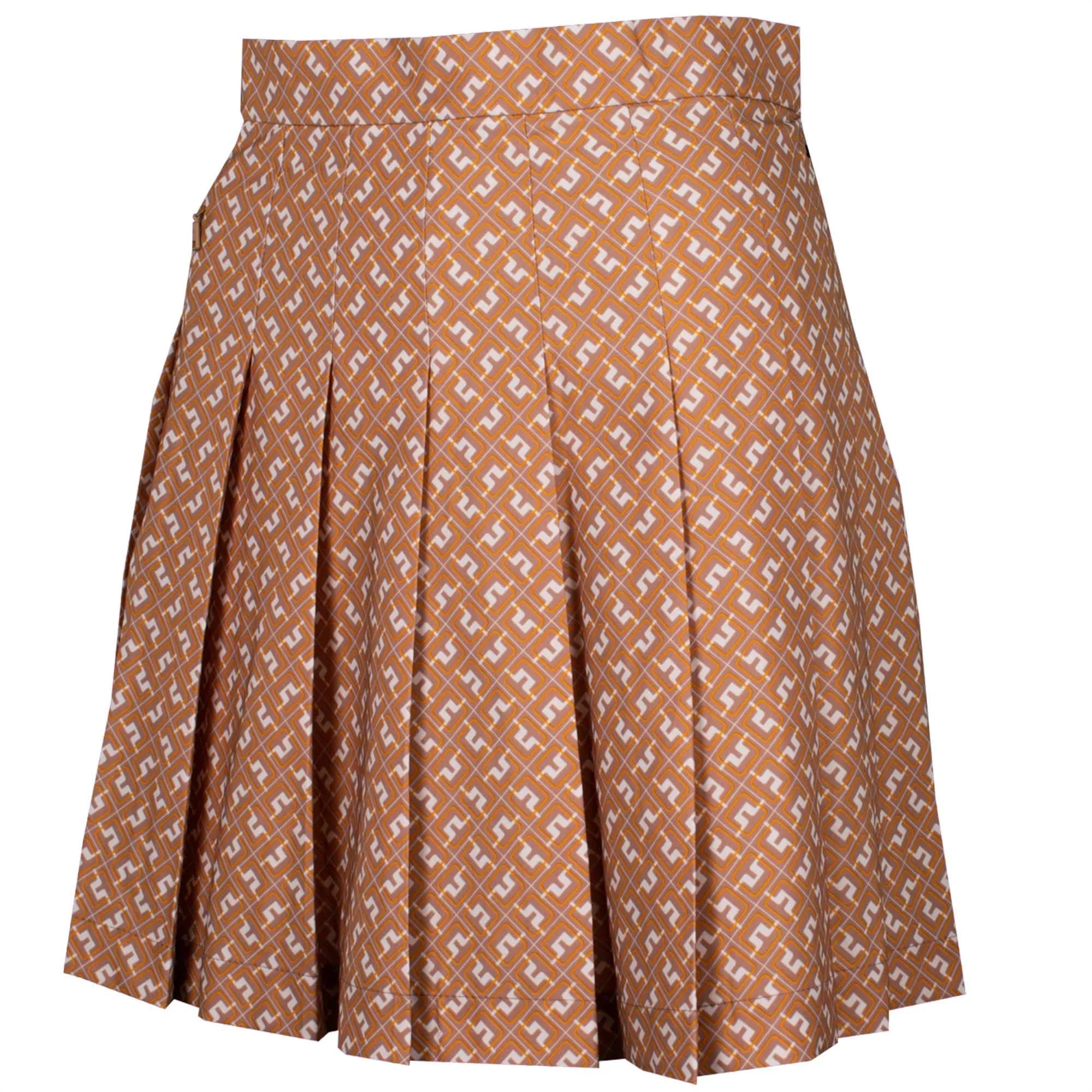 J Lindeberg Adina Print Skirt Tiger JL Monogram