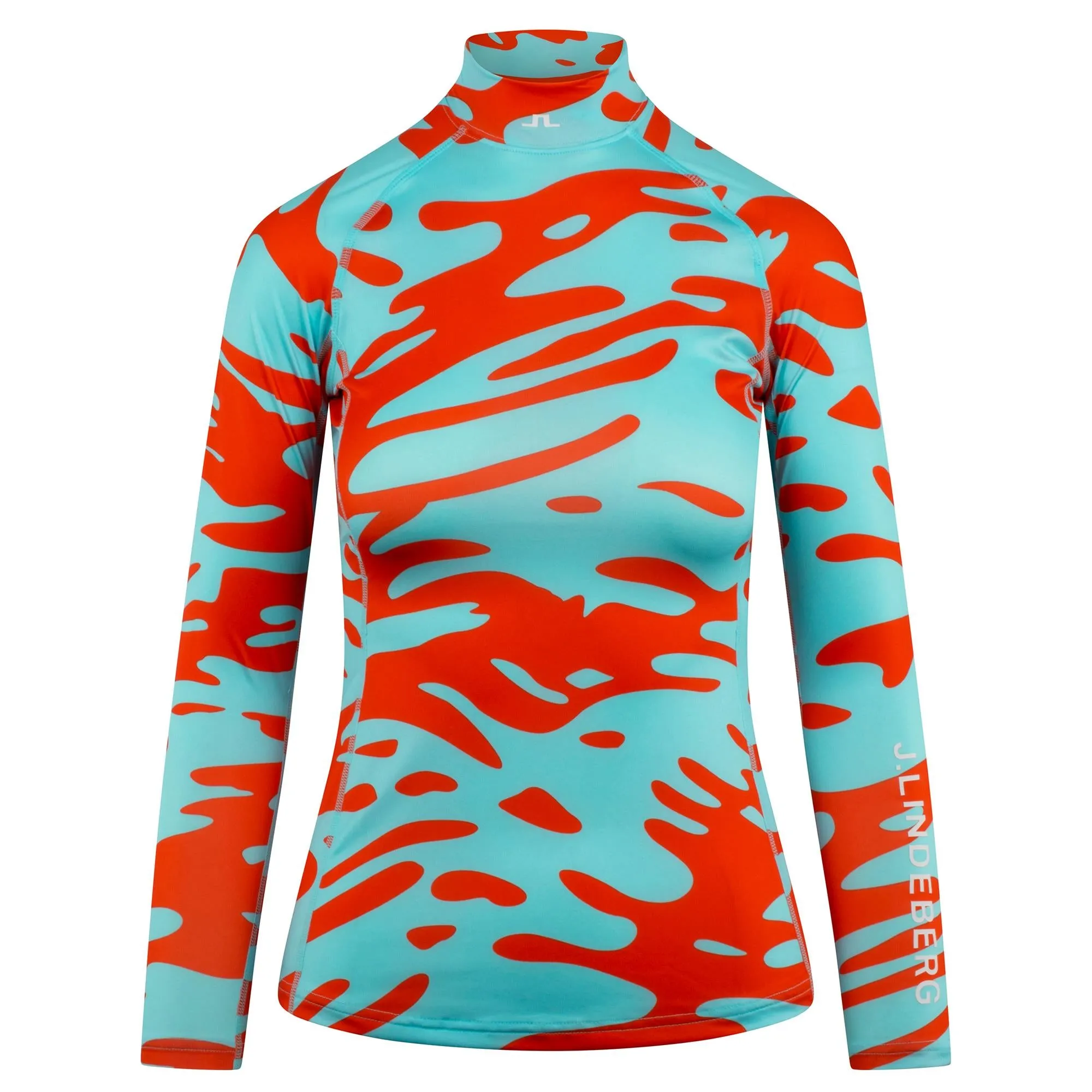 J Lindeberg Asa Print Ladies Compression Base Layer Neptune Atomizer