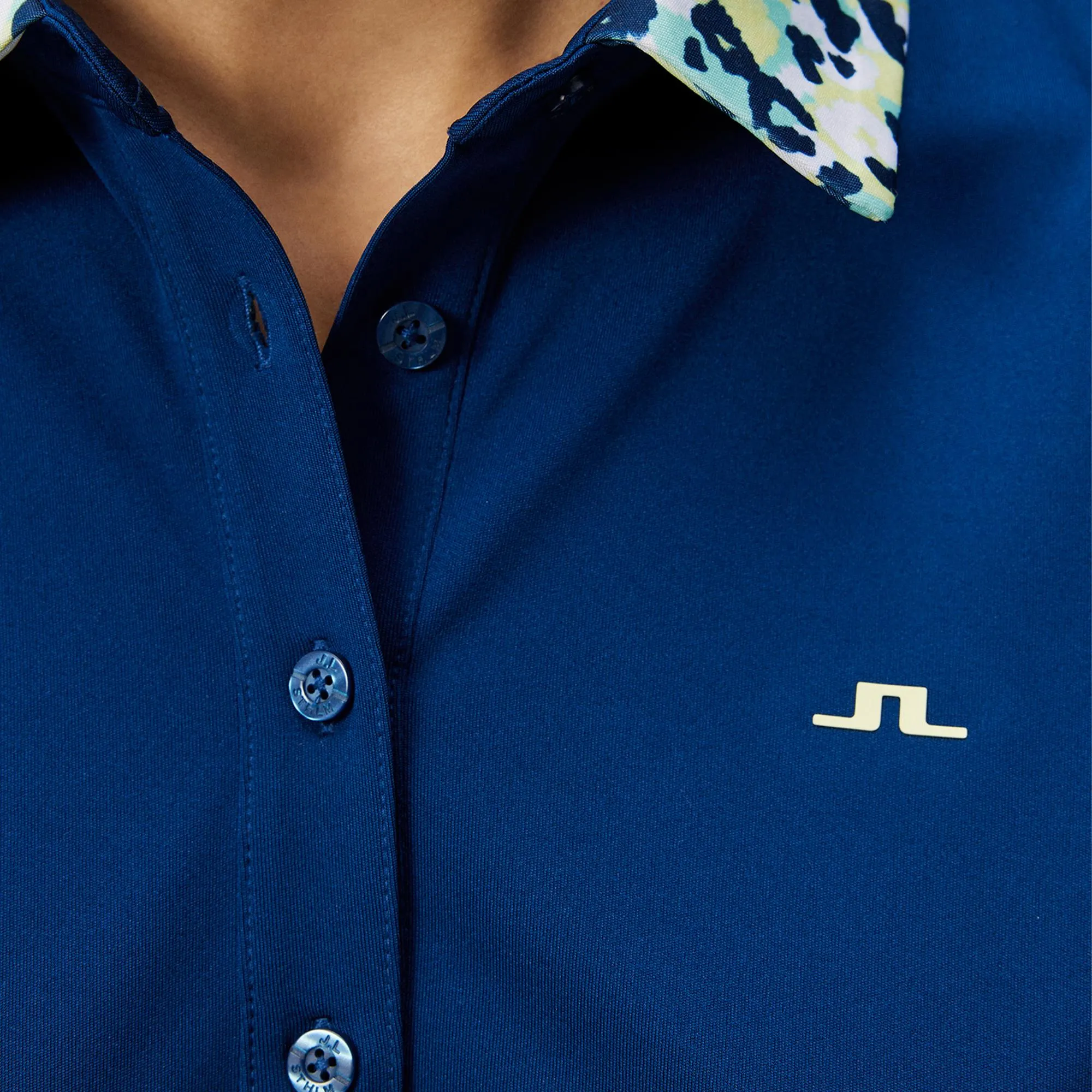 J Lindeberg Cara Ladies Golf Polo Shirt Estate Blue