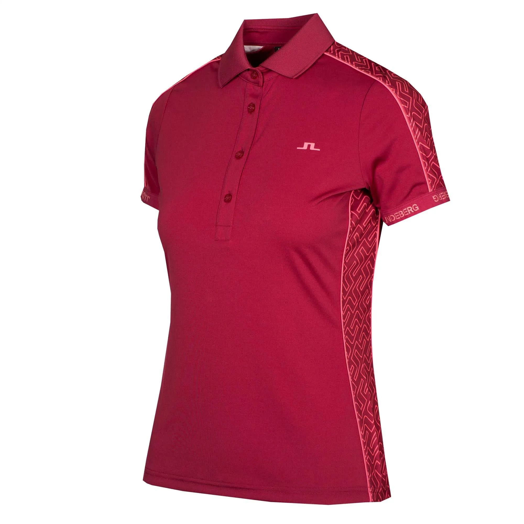 J Lindeberg Damai Ladies Golf Polo Shirt Anemone