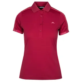 J Lindeberg Damai Ladies Golf Polo Shirt Anemone