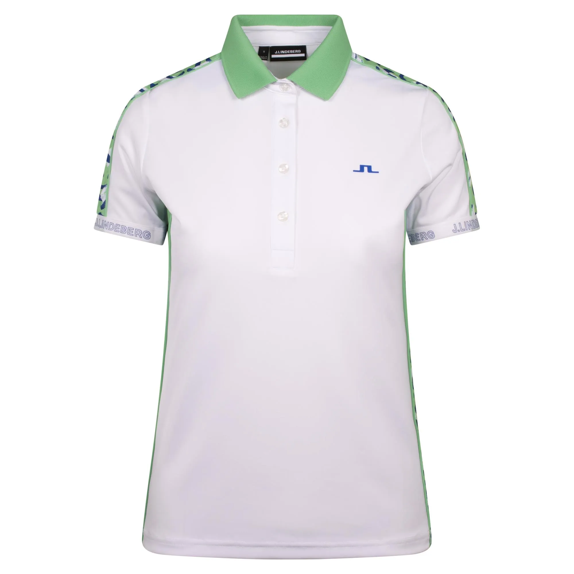 J Lindeberg Damai Ladies Golf Polo Shirt White