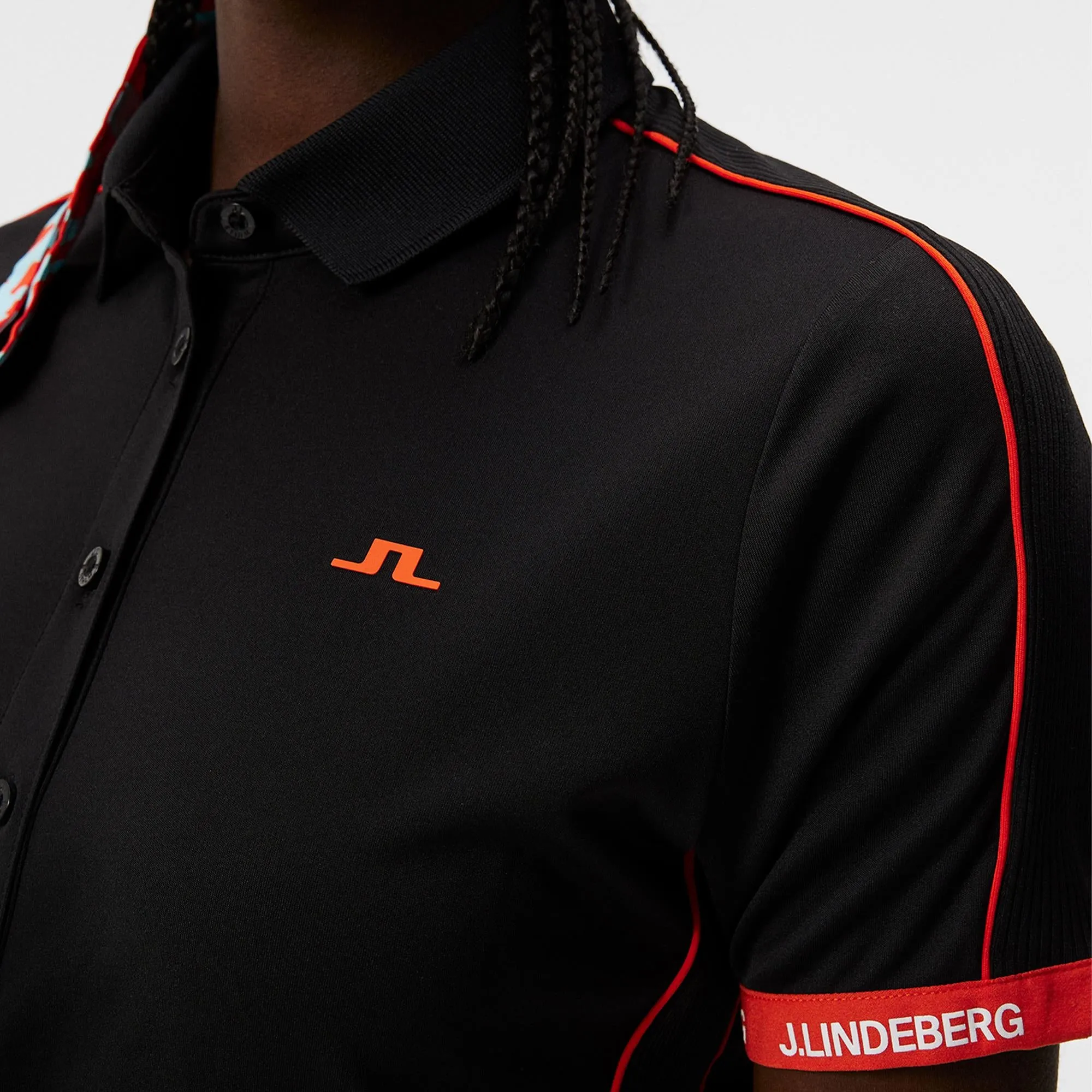 J Lindeberg Demi Ladies Golf Polo Shirt Black