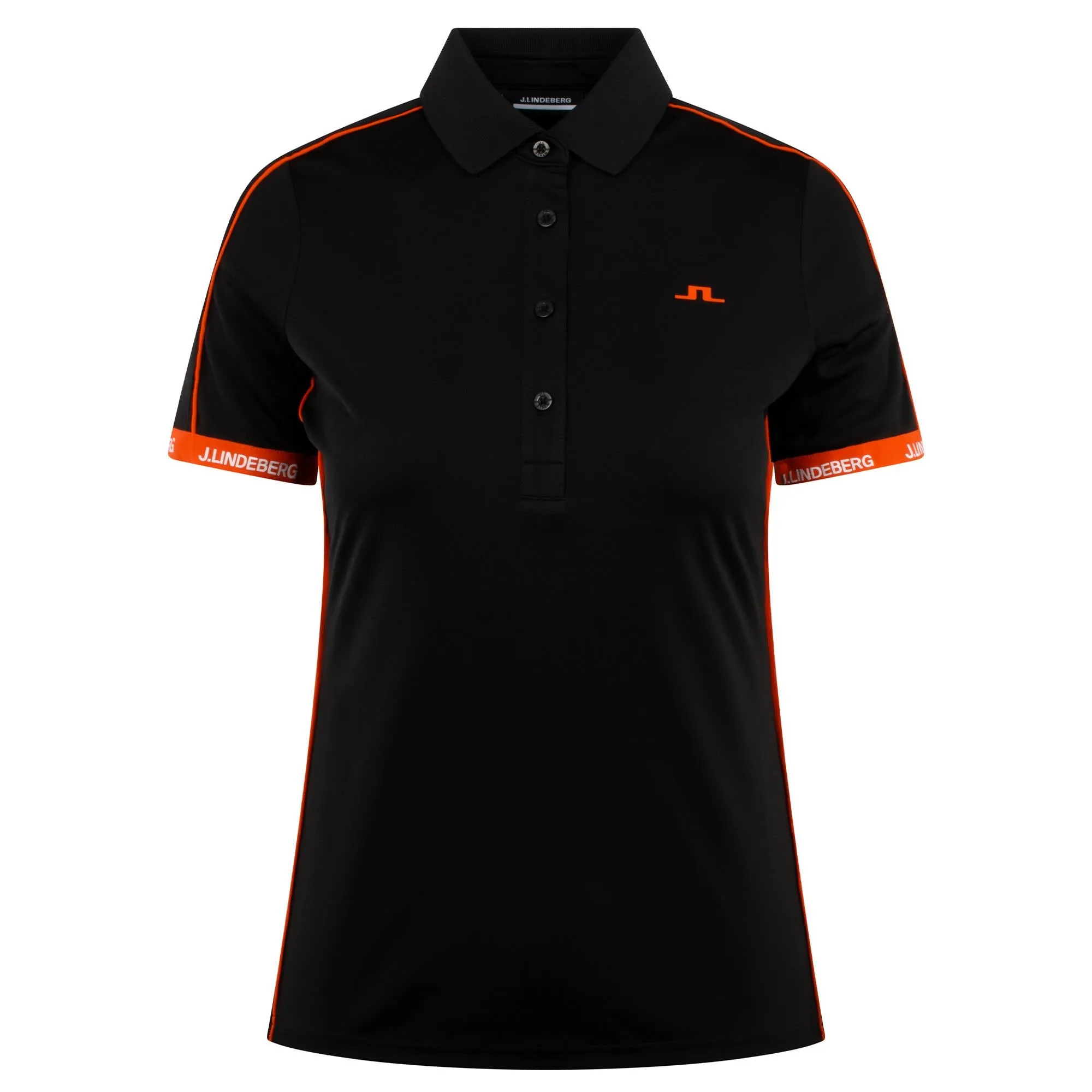 J Lindeberg Demi Ladies Golf Polo Shirt Black