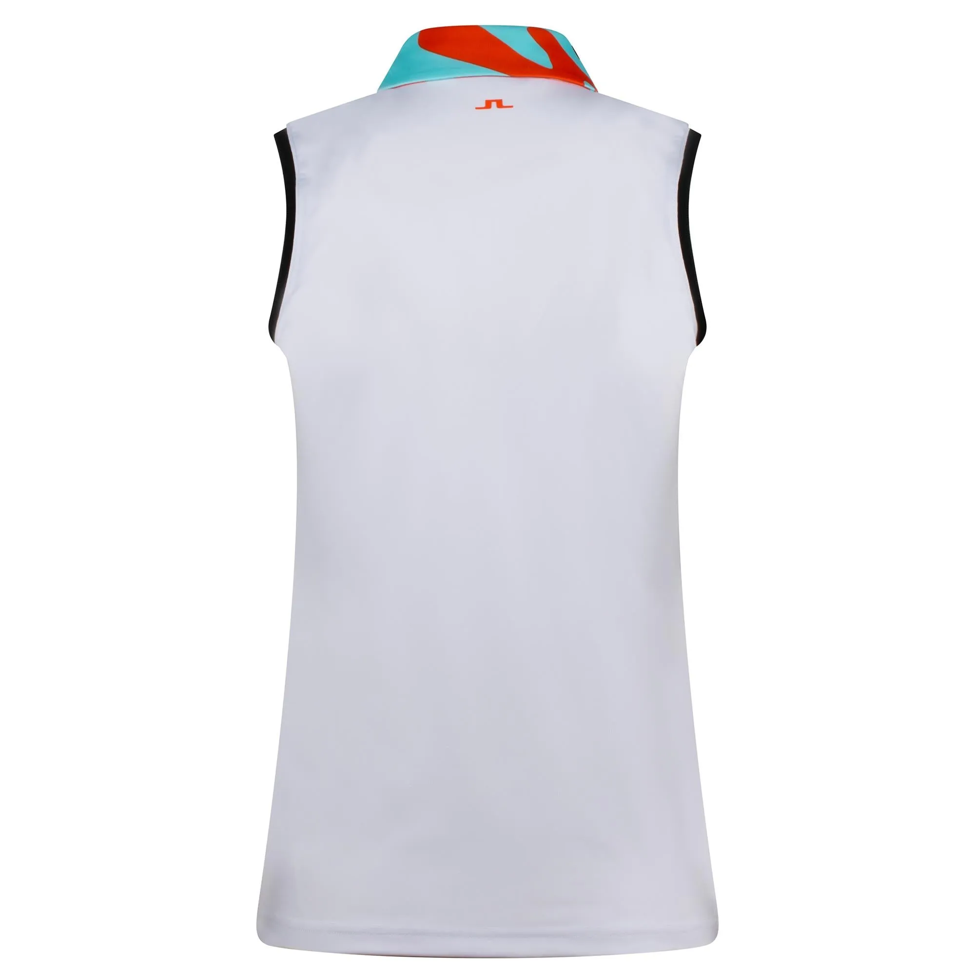 J Lindeberg Gigi Sleeveless Ladies Golf Polo Shirt White