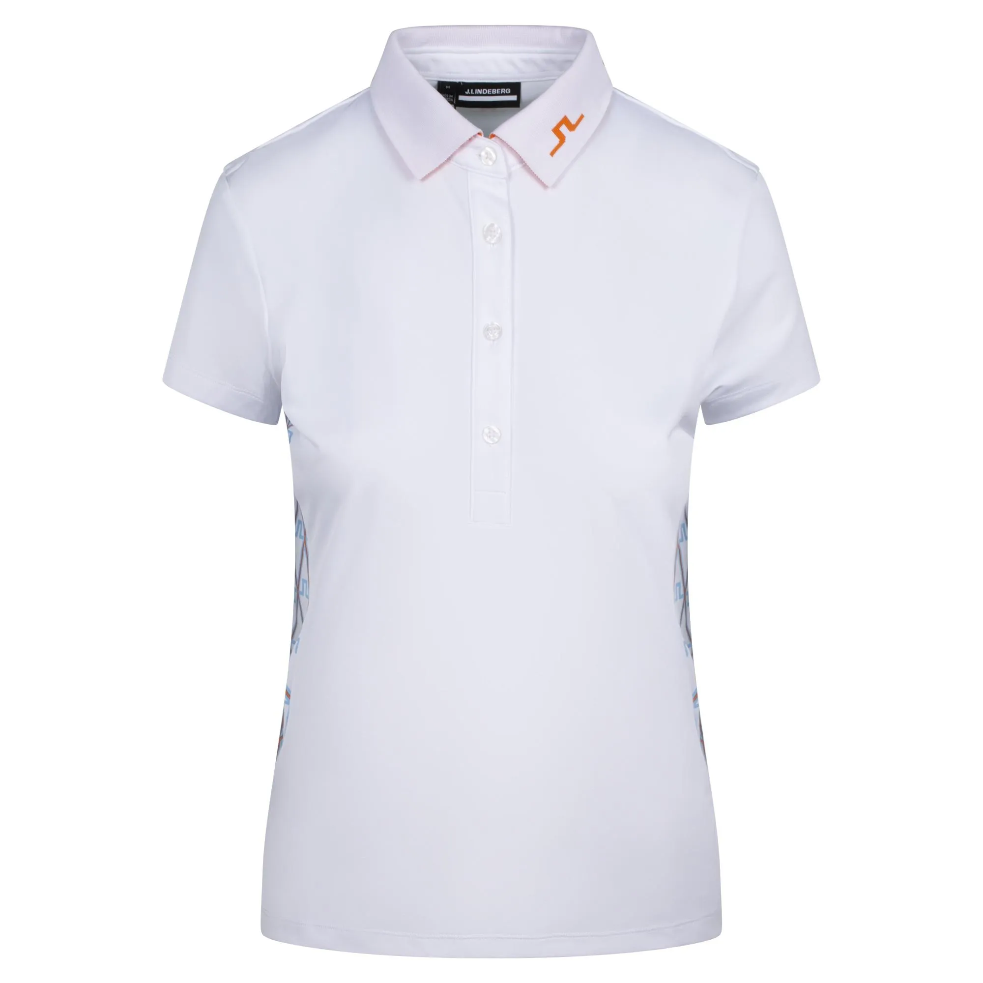 J Lindeberg Jennie Ladies Golf Polo Shirt Little Boy Blue Diamond