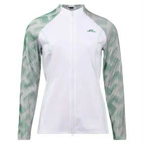 J Lindeberg June 3D Sleeve Ladies Golf Mid Layer White