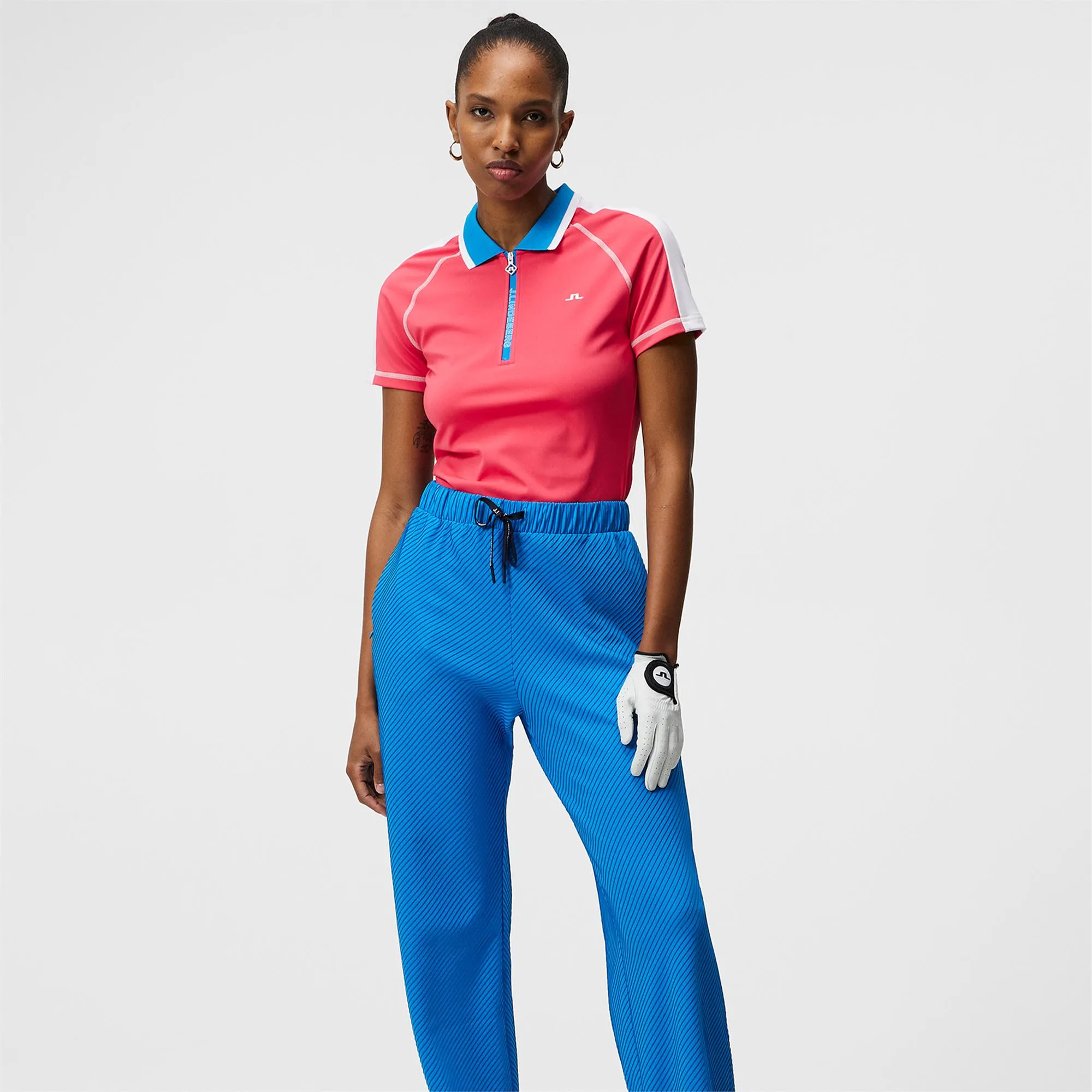 J Lindeberg Kourtney Ladies Golf Polo Azalea