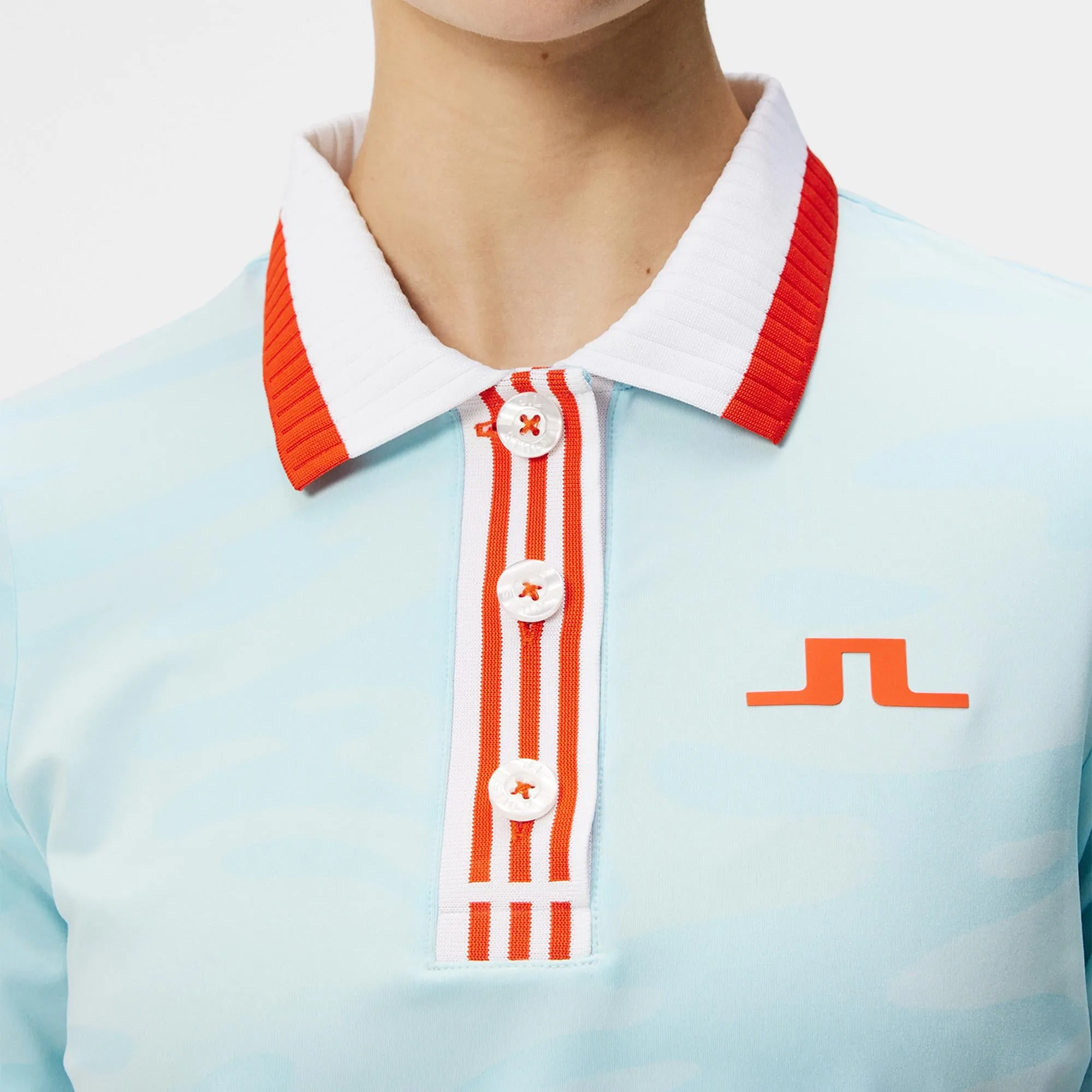 J Lindeberg Lerato Ladies Golf Polo Shirt Neptune Atomizer