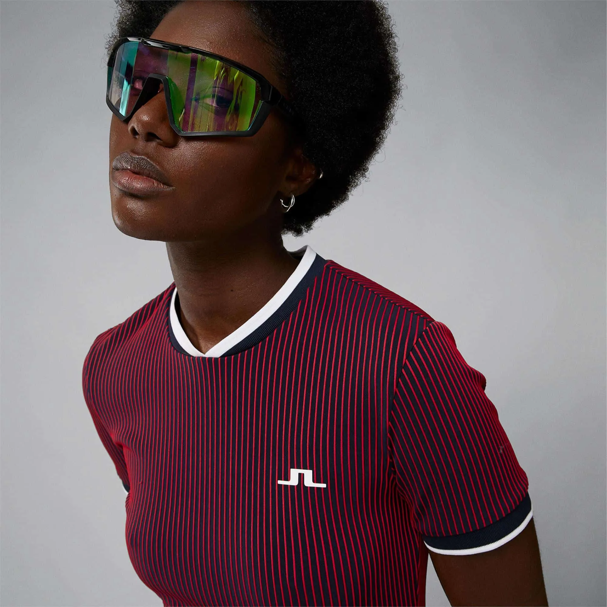 J Lindeberg Parvin Ladies Top Barbados Cherry