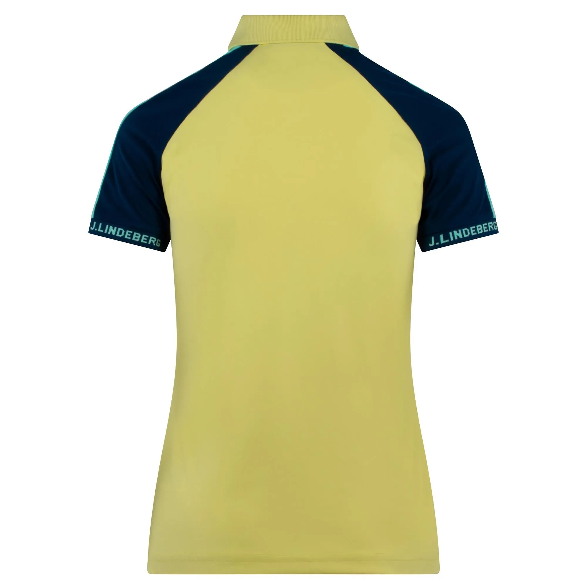 J Lindeberg Perinne Ladies Golf Polo Shirt Wax Yellow