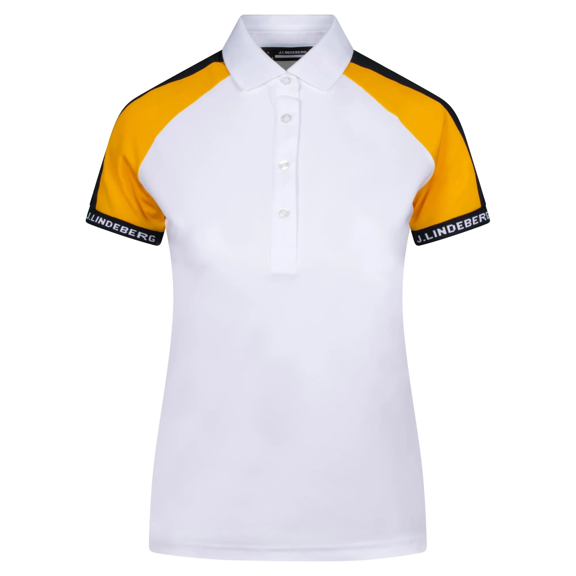 J Lindeberg Perinne Ladies Golf Polo White