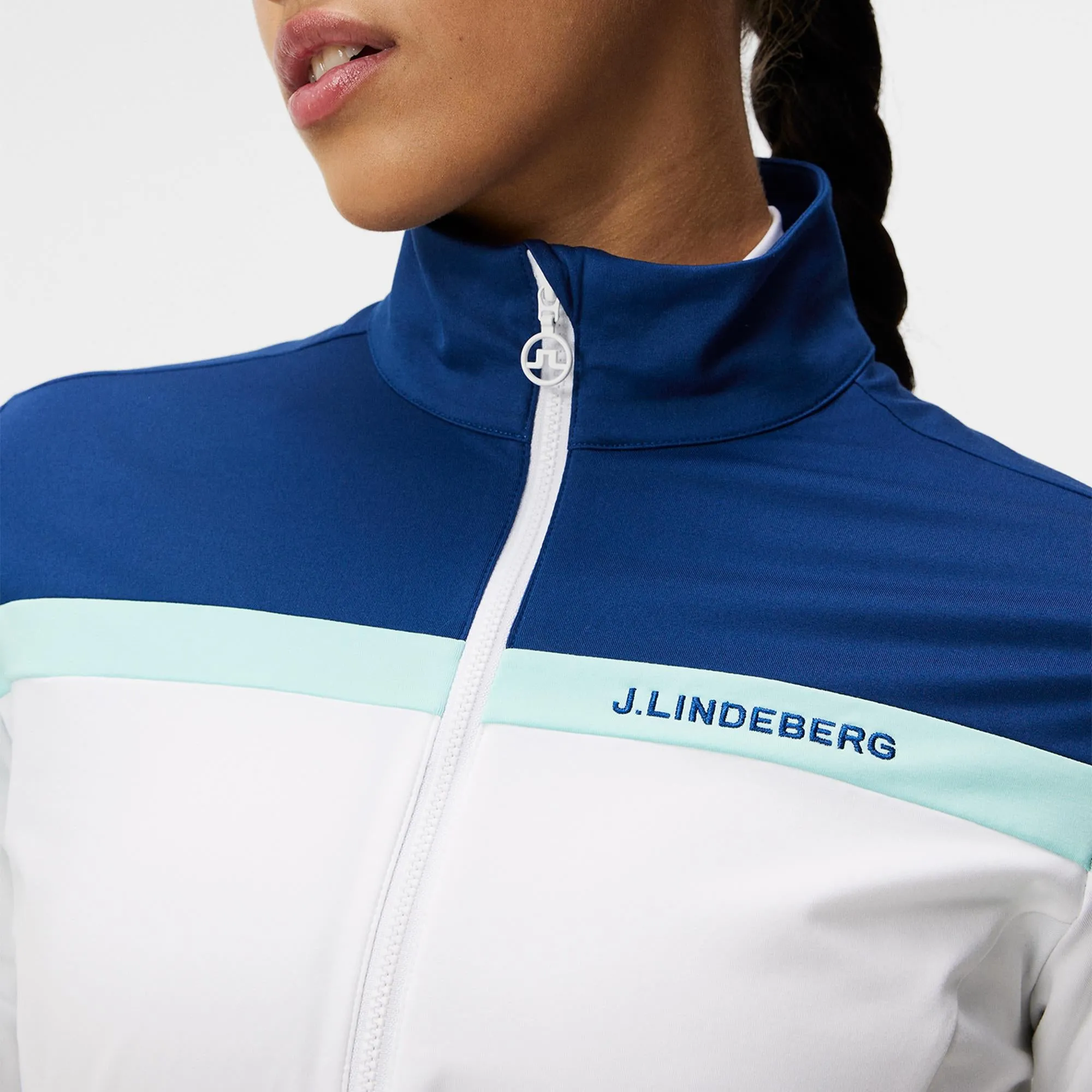 J Lindeberg Seasonal Janice Ladies Golf Mid Layer White