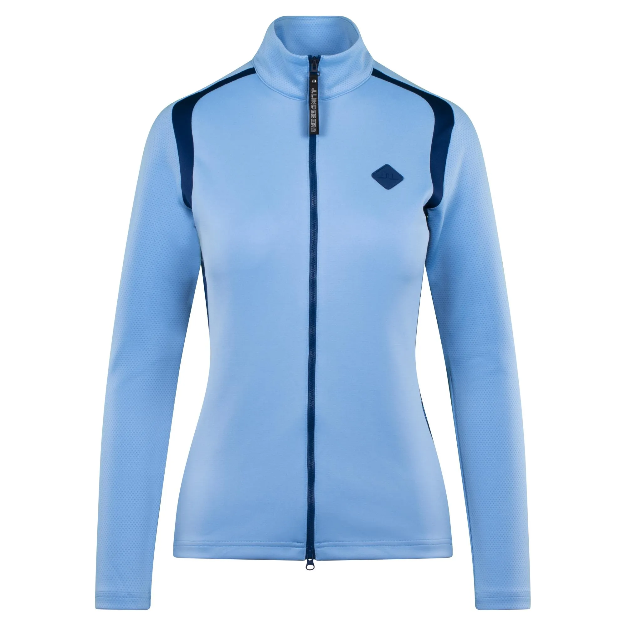 J Lindeberg Solar Full Zip Ladies Golf Mid Layer Little Boy Blue