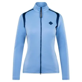 J Lindeberg Solar Full Zip Ladies Golf Mid Layer Little Boy Blue