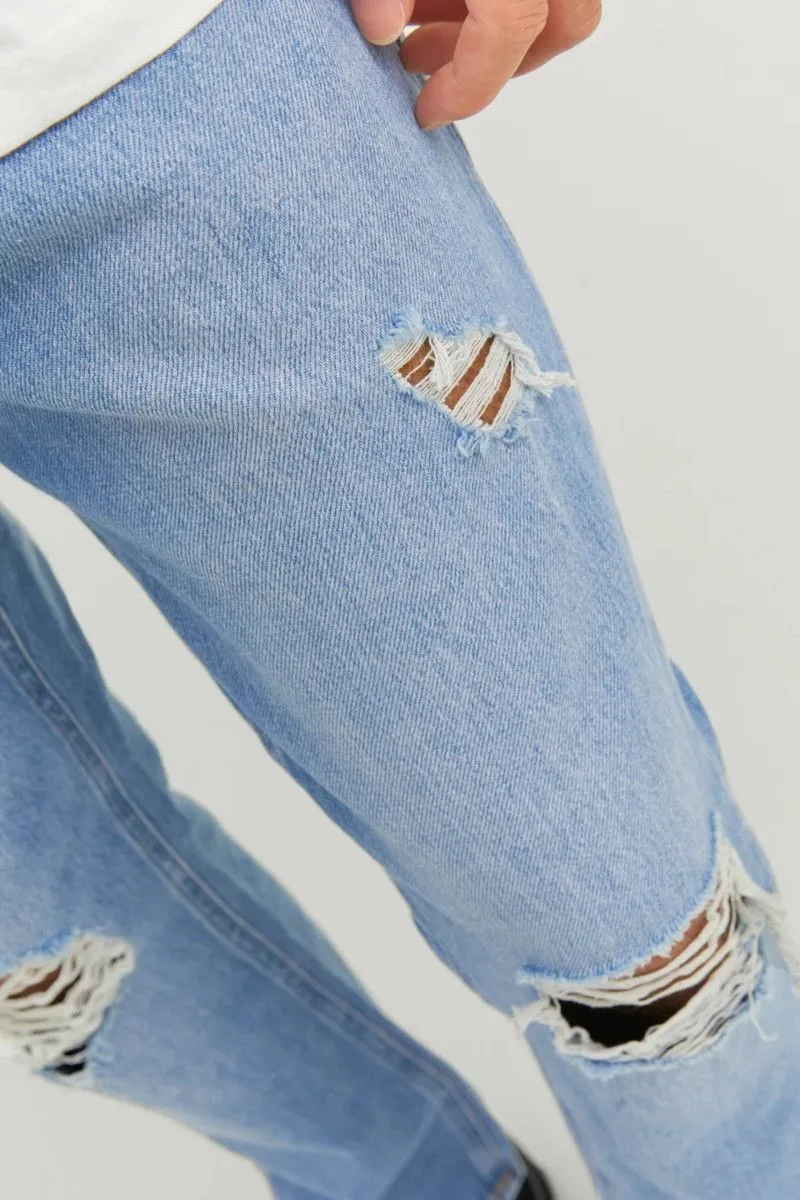 Jeans cropped L32 uomo Blu