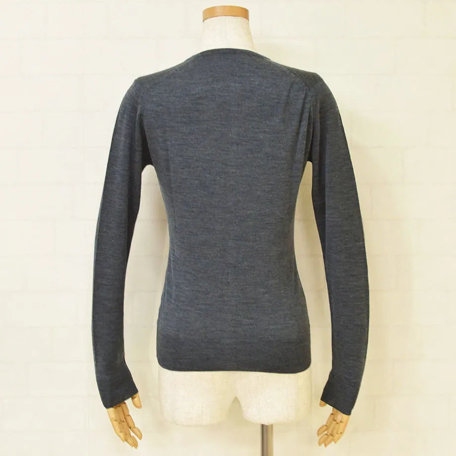 JOHN SMEDLEY  |Crew Neck Casual Style Wool Long Sleeves Plain Medium