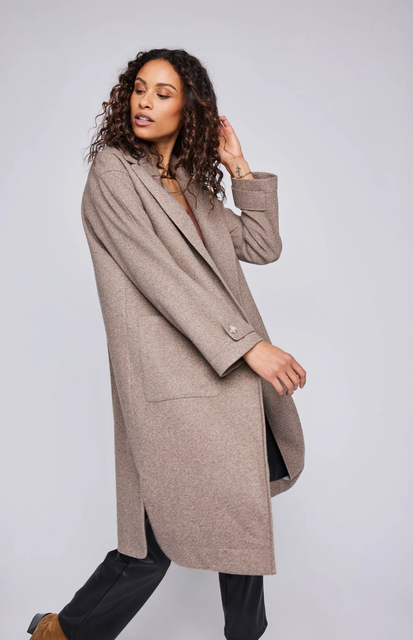 Jude Herringbone Coat