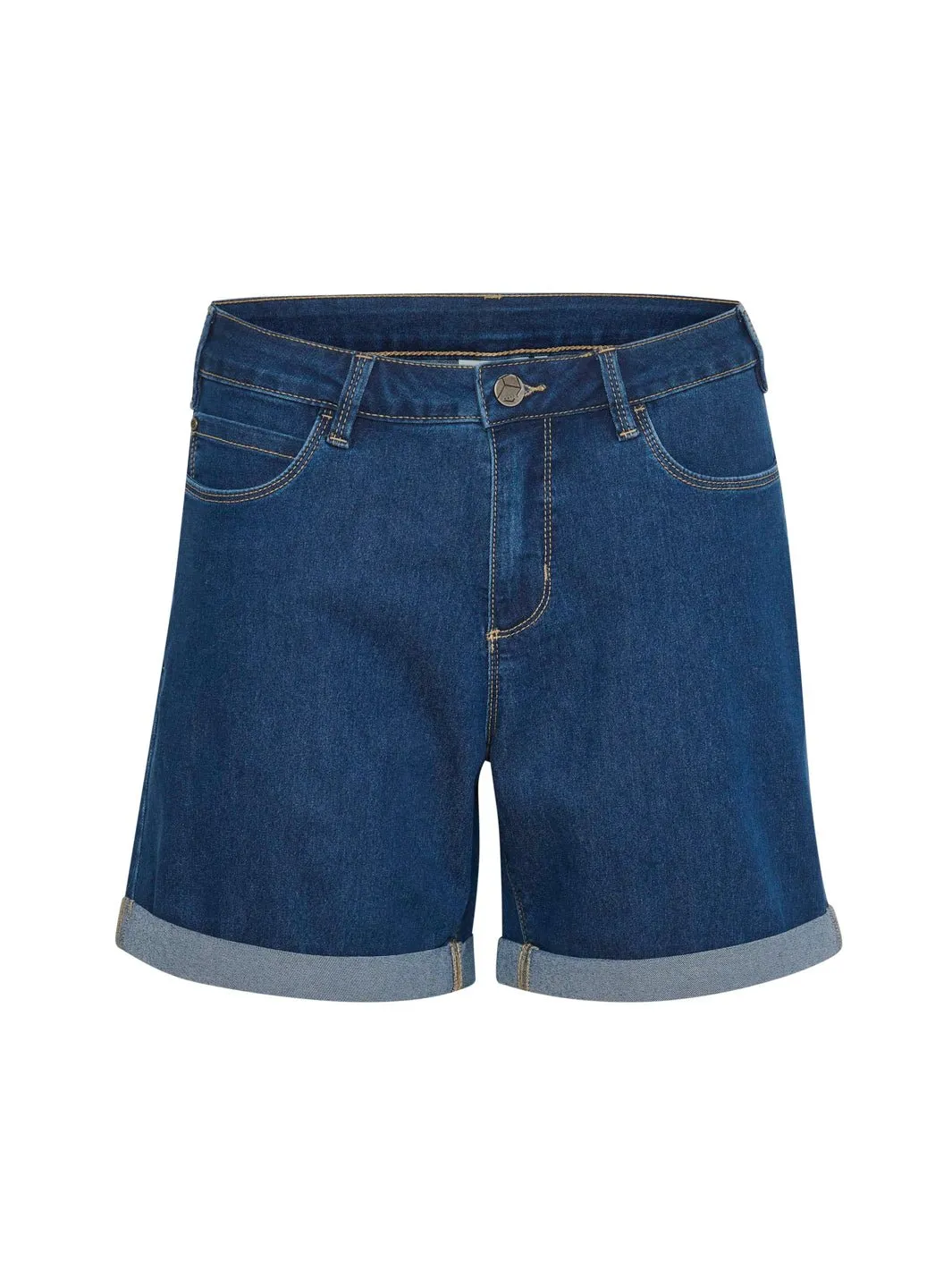 Kaffe KAvicky denim shorts medium blue wash