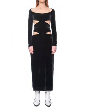 Kathryn Bowen Black Cutout Dress