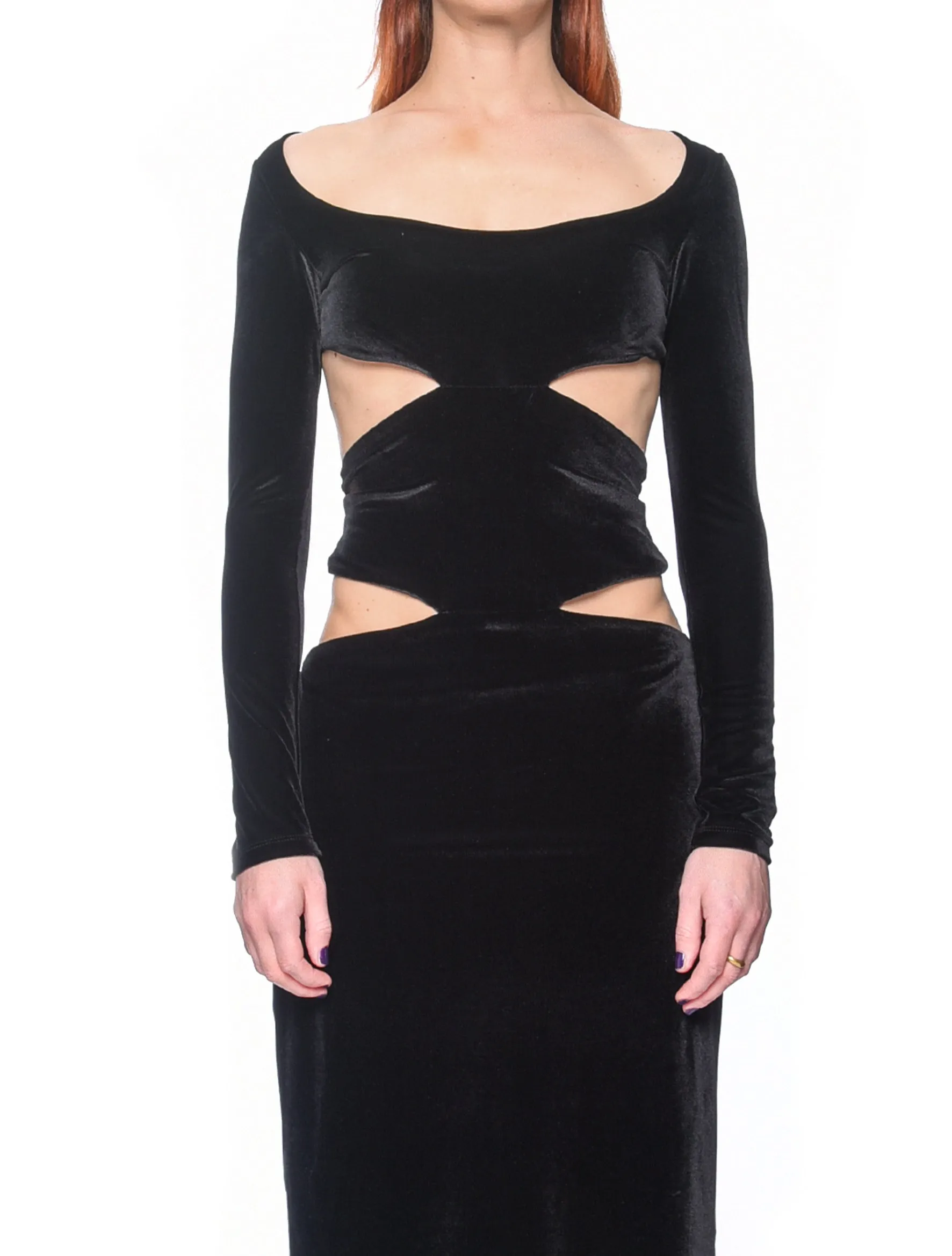 Kathryn Bowen Black Cutout Dress