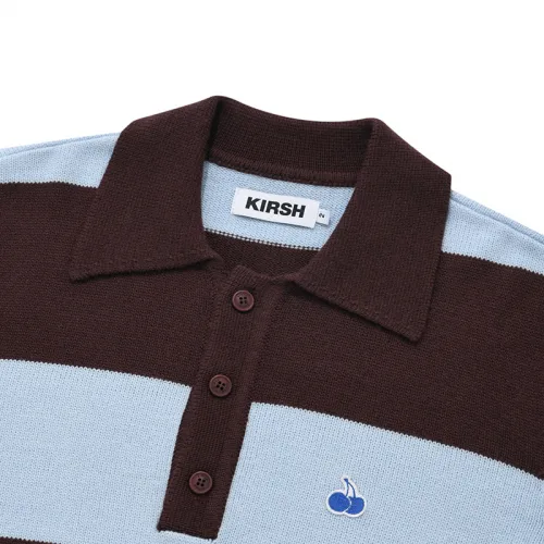 KIRSH  |[ KIRSH ] ★ UNI SMALL CHERRY POLO RUGBY KNIT