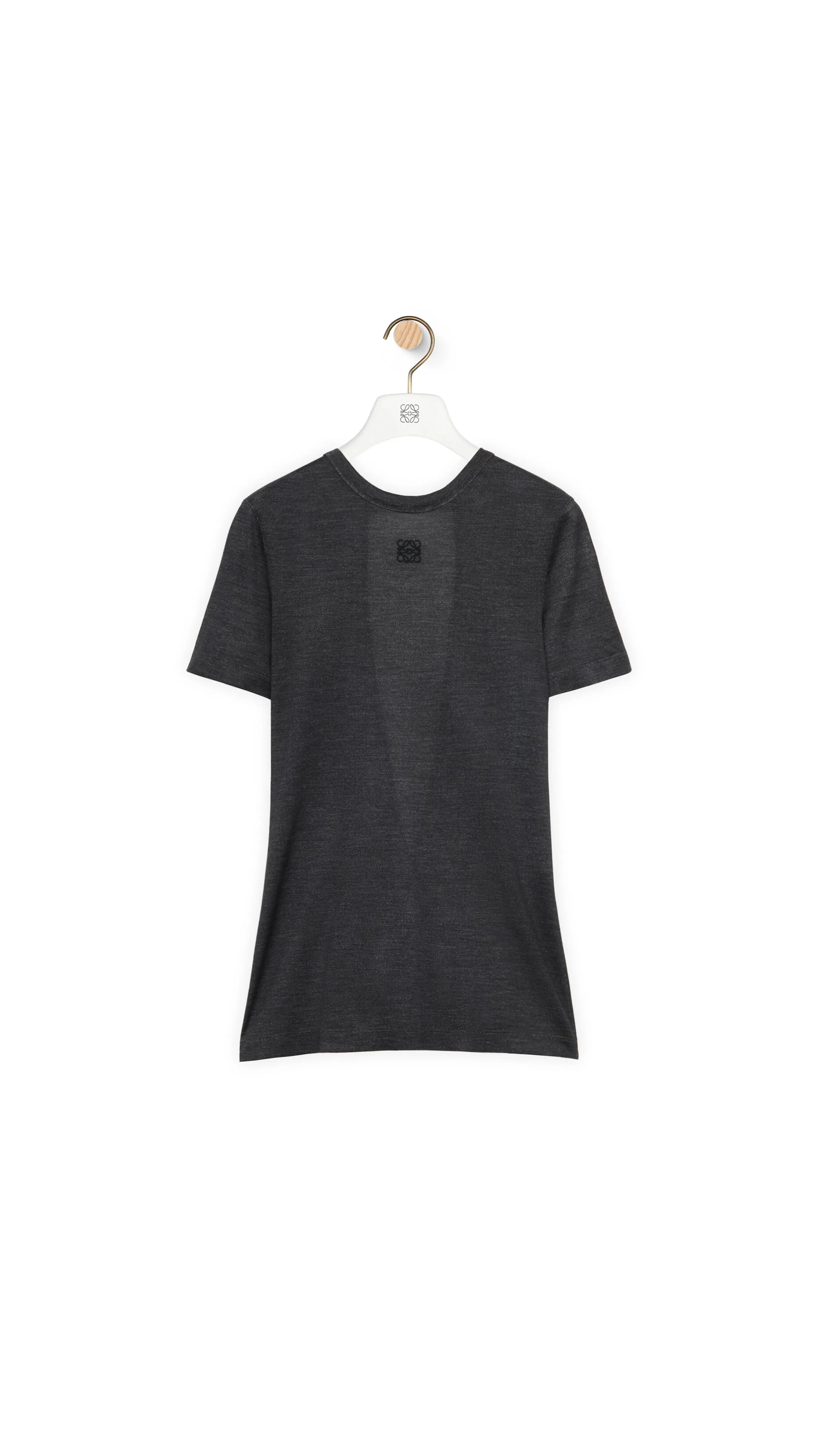 Knot Top in Silk and Viscose - Charcoal