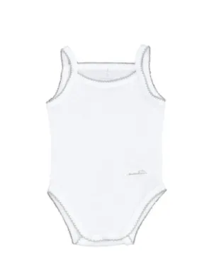 laranjinha Picot Stitch Singlet- Grey