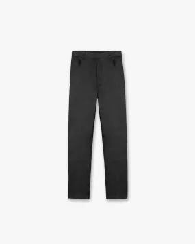 Leather Tailored Pant - Black