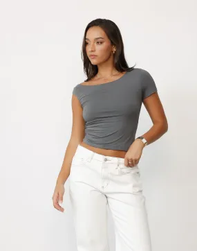 Leona Top (Charcoal)