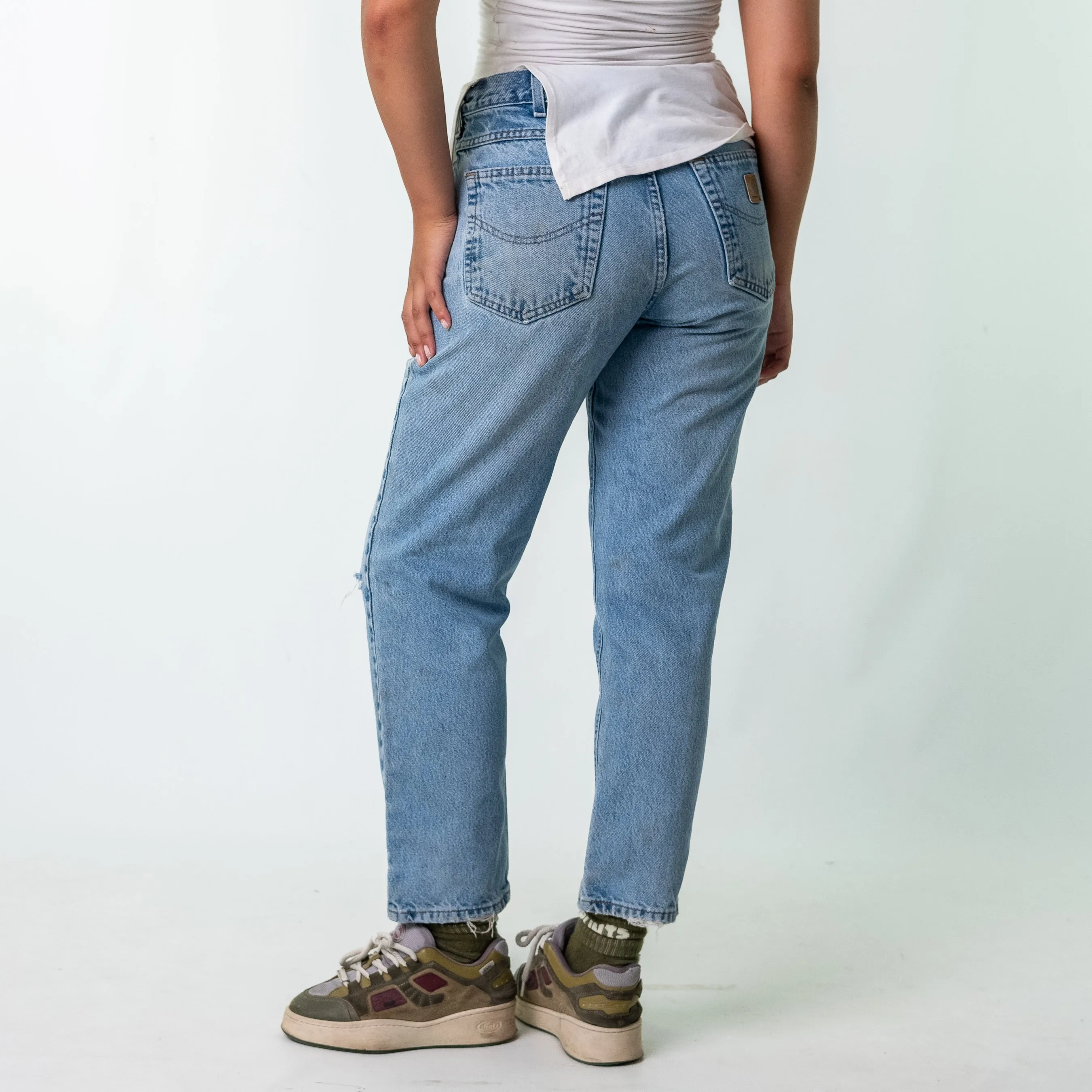 Light Blue y2ks Carhartt Denim Jeans Baggy Pants (32x30)