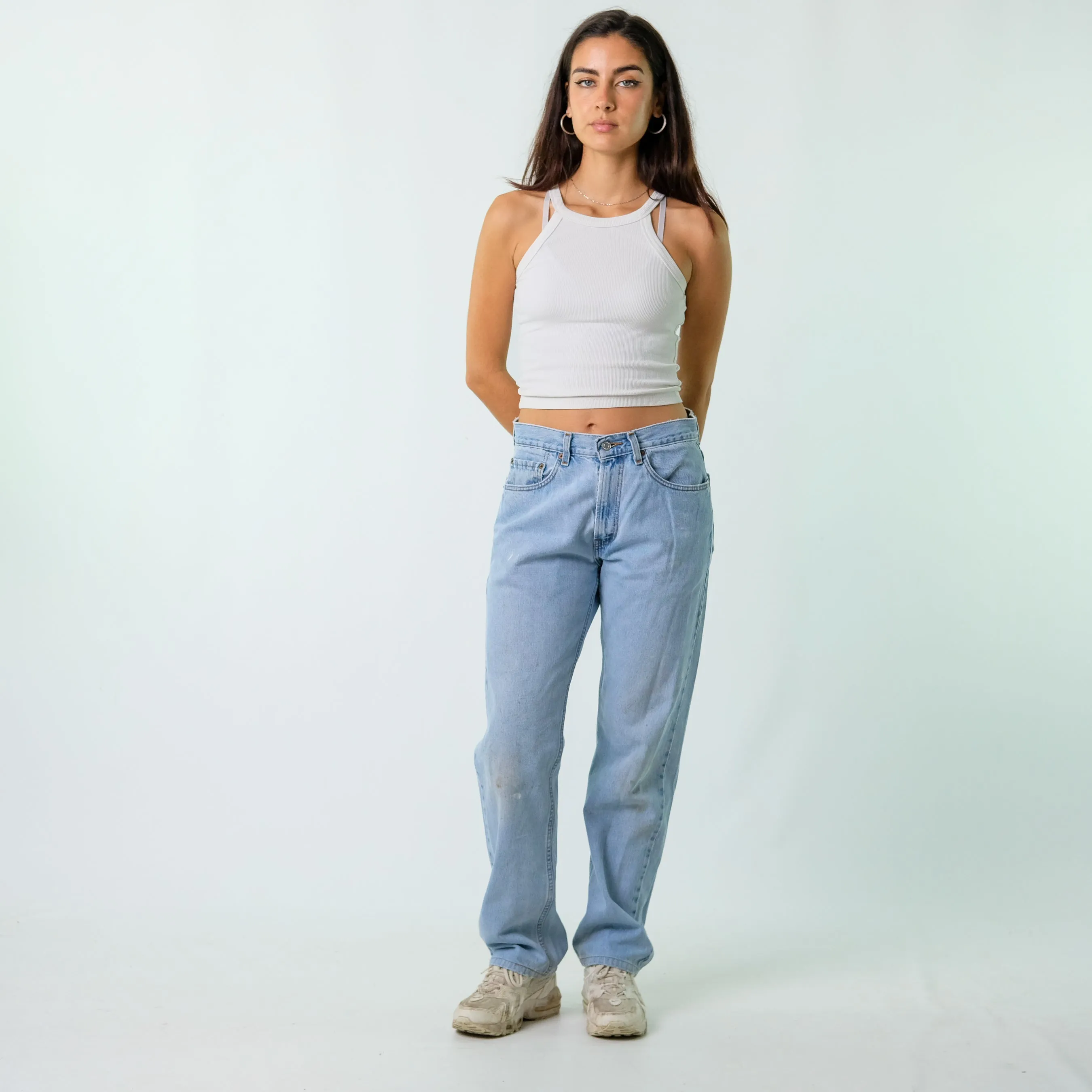 Light Blue y2ks Levi's Denim Jeans Baggy Pants (32x32)