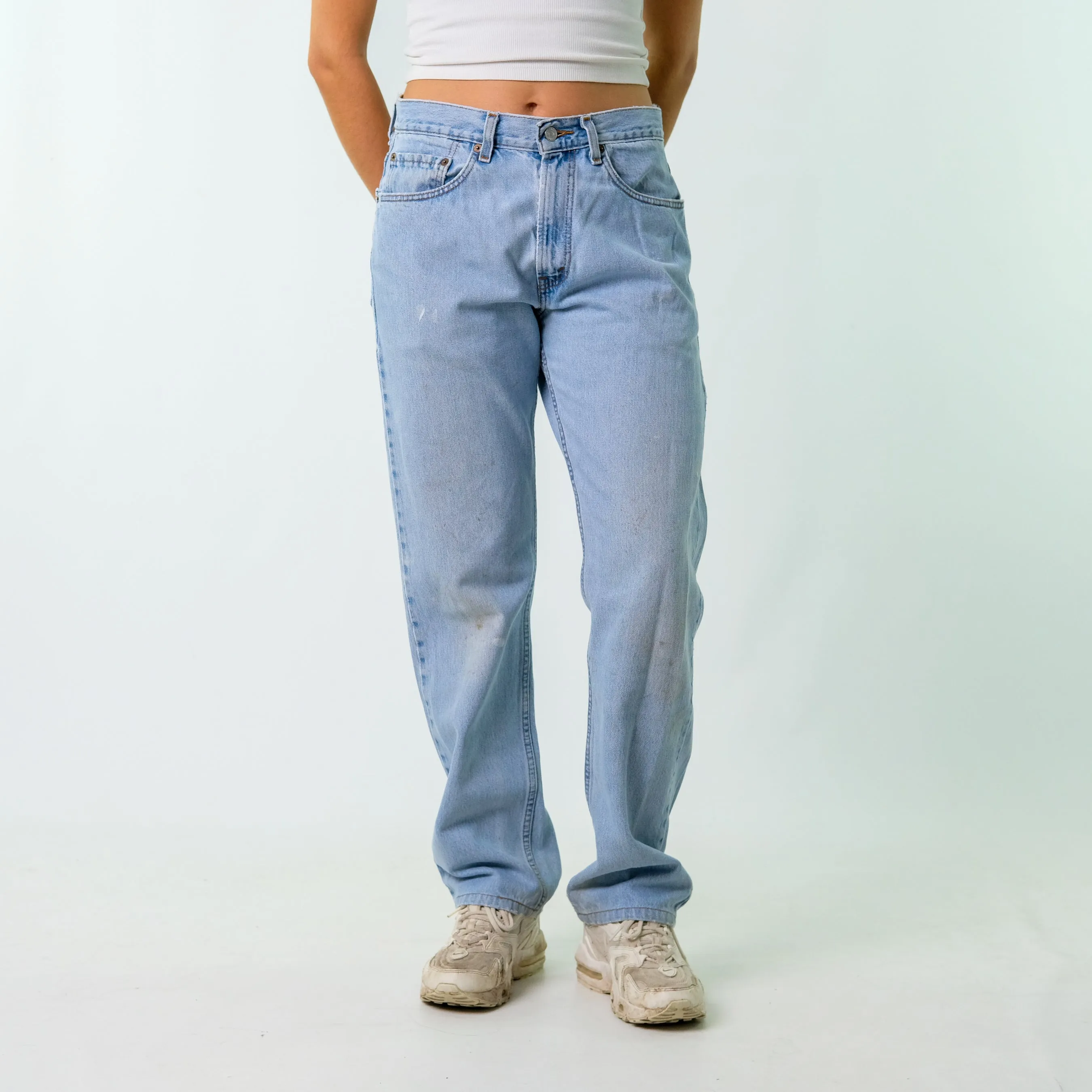 Light Blue y2ks Levi's Denim Jeans Baggy Pants (32x32)