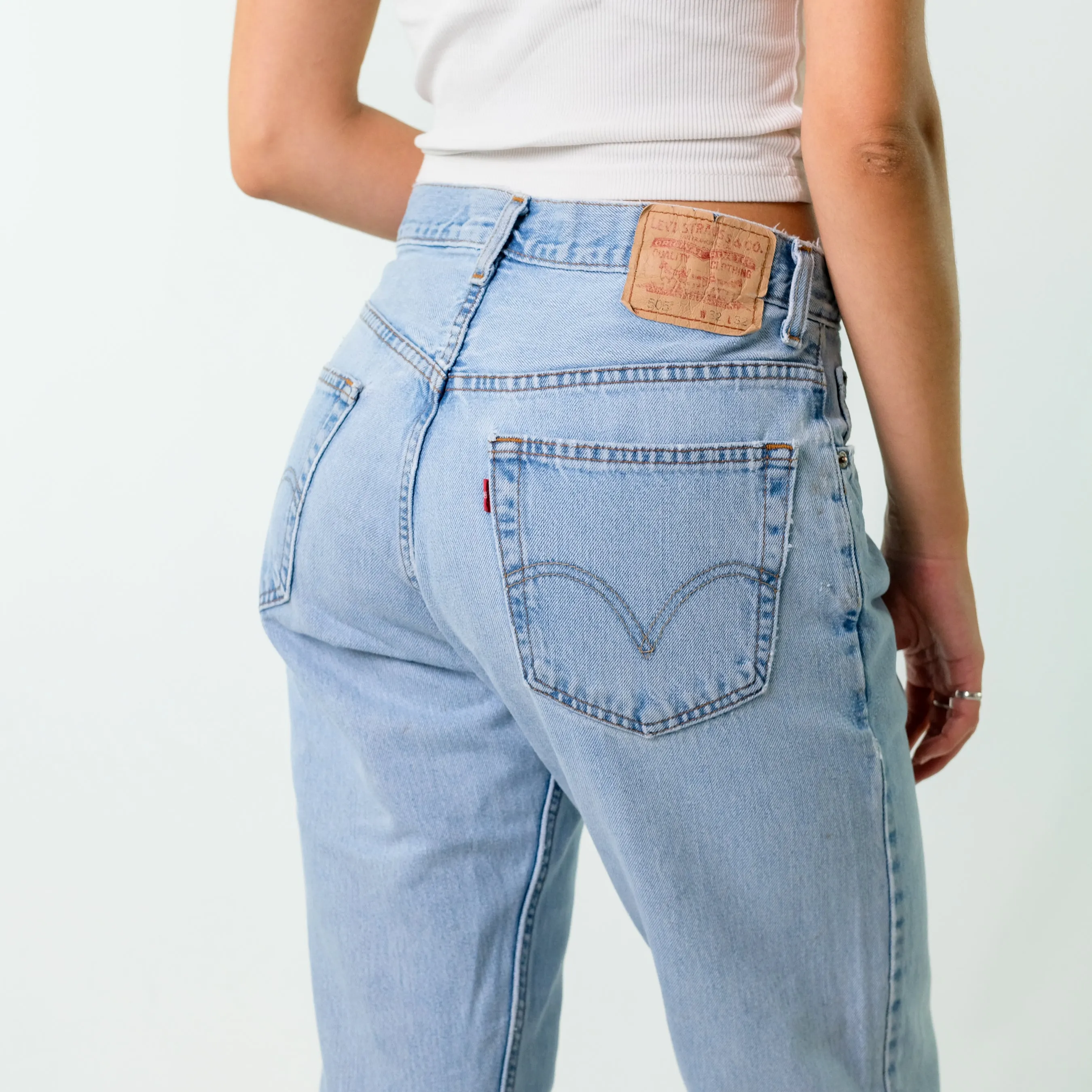 Light Blue y2ks Levi's Denim Jeans Baggy Pants (32x32)