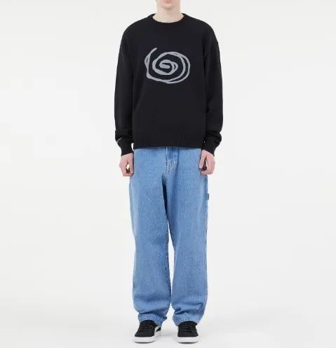 LMC  |Crew Neck Unisex Street Style U-Neck Long Sleeves Cotton