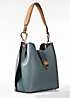 Luella Grey Alexi Airforce Blue & Tan Hobo Tote Bag