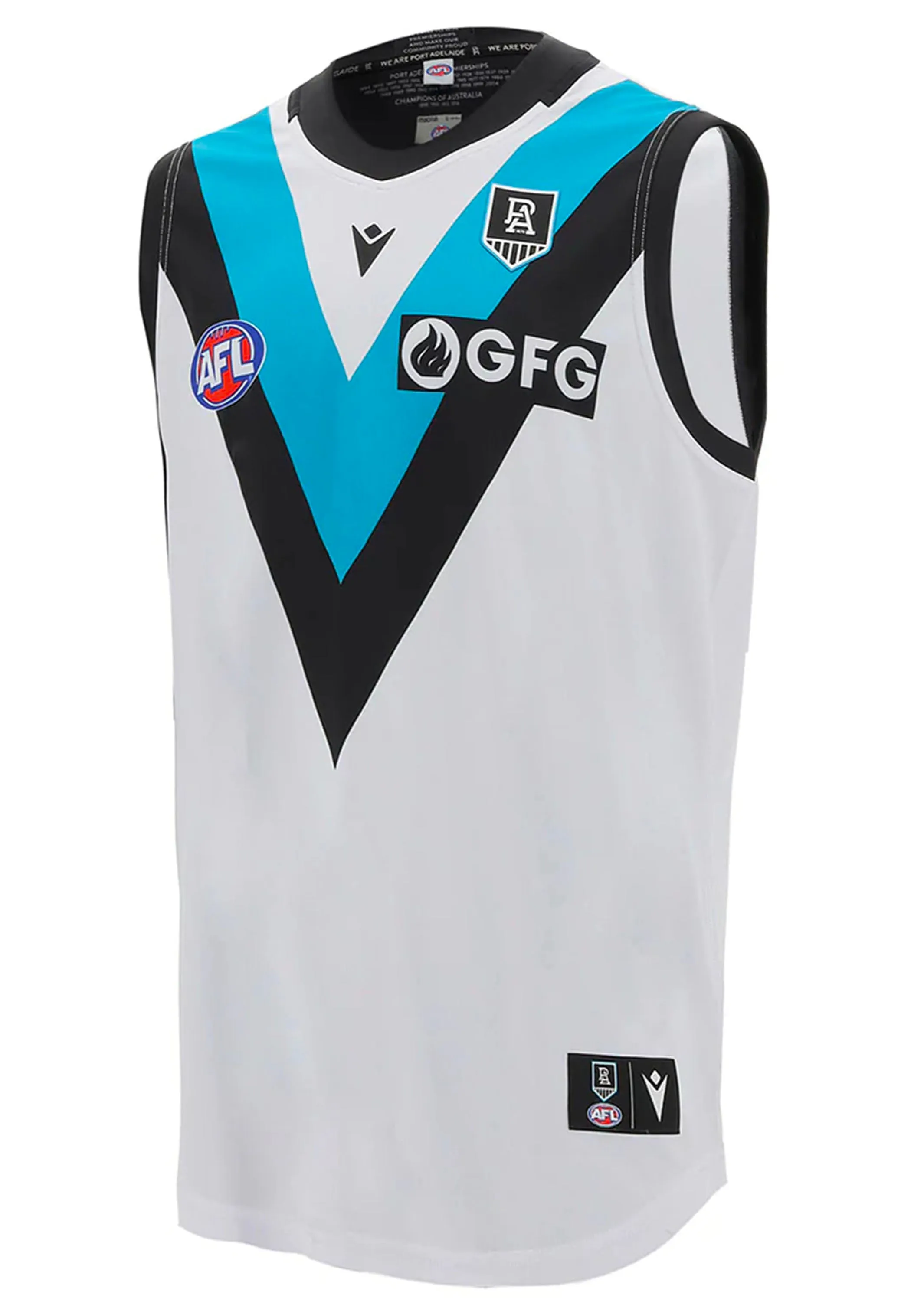 Macron Port Adelaide Mens 2021 Away Guernsey  58127957