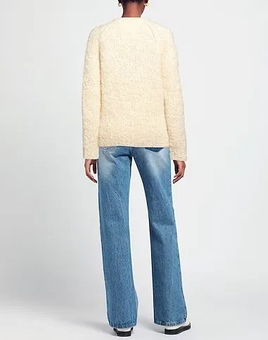 Maison Margiela  |Casual Style Wool V-Neck Long Sleeves Plain Office Style