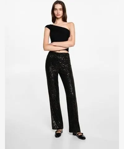 MANGO Sequined pants