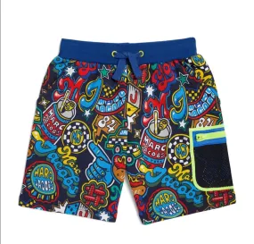 Marc Jacobs Shorts Graffiti Blue