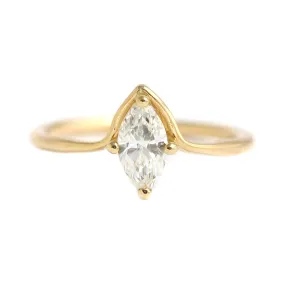 Marquise Engagement Ring - Minimalist Engagement Ring