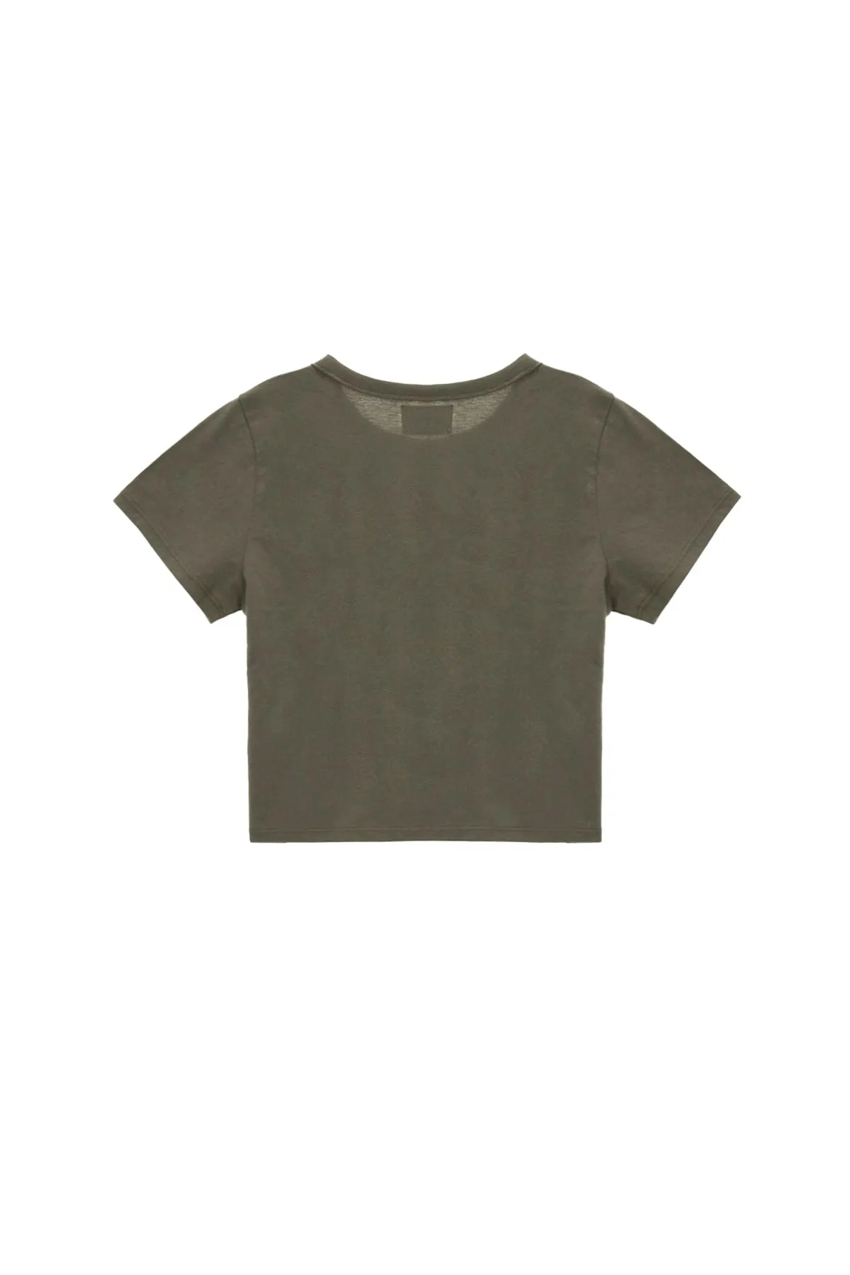 MATIN LOGO CROP TOP IN CHARCOAL