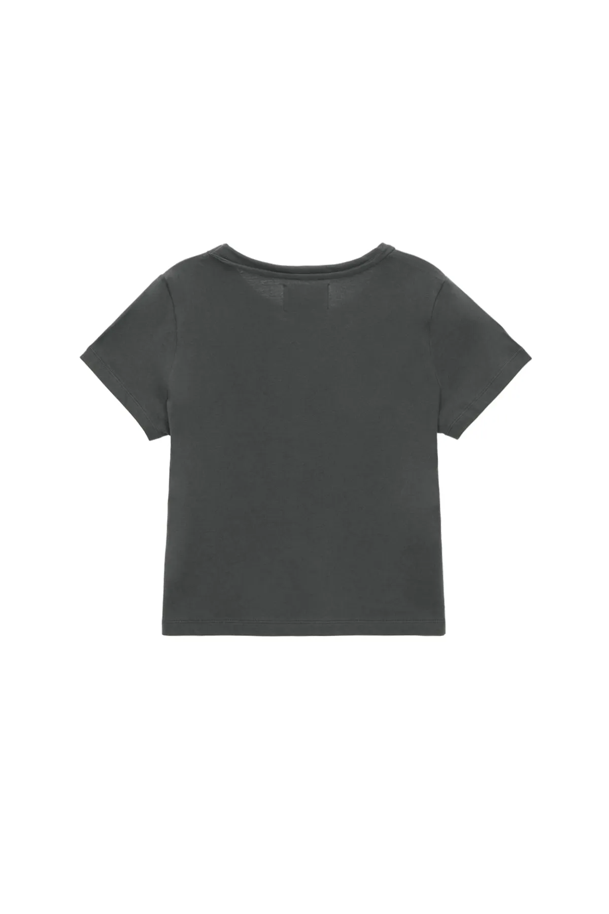 MATIN PINTUCK CROP TOP IN CHARCOAL