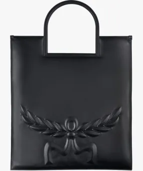 MCM Aren Fold Tote In Mega Laurel Leather