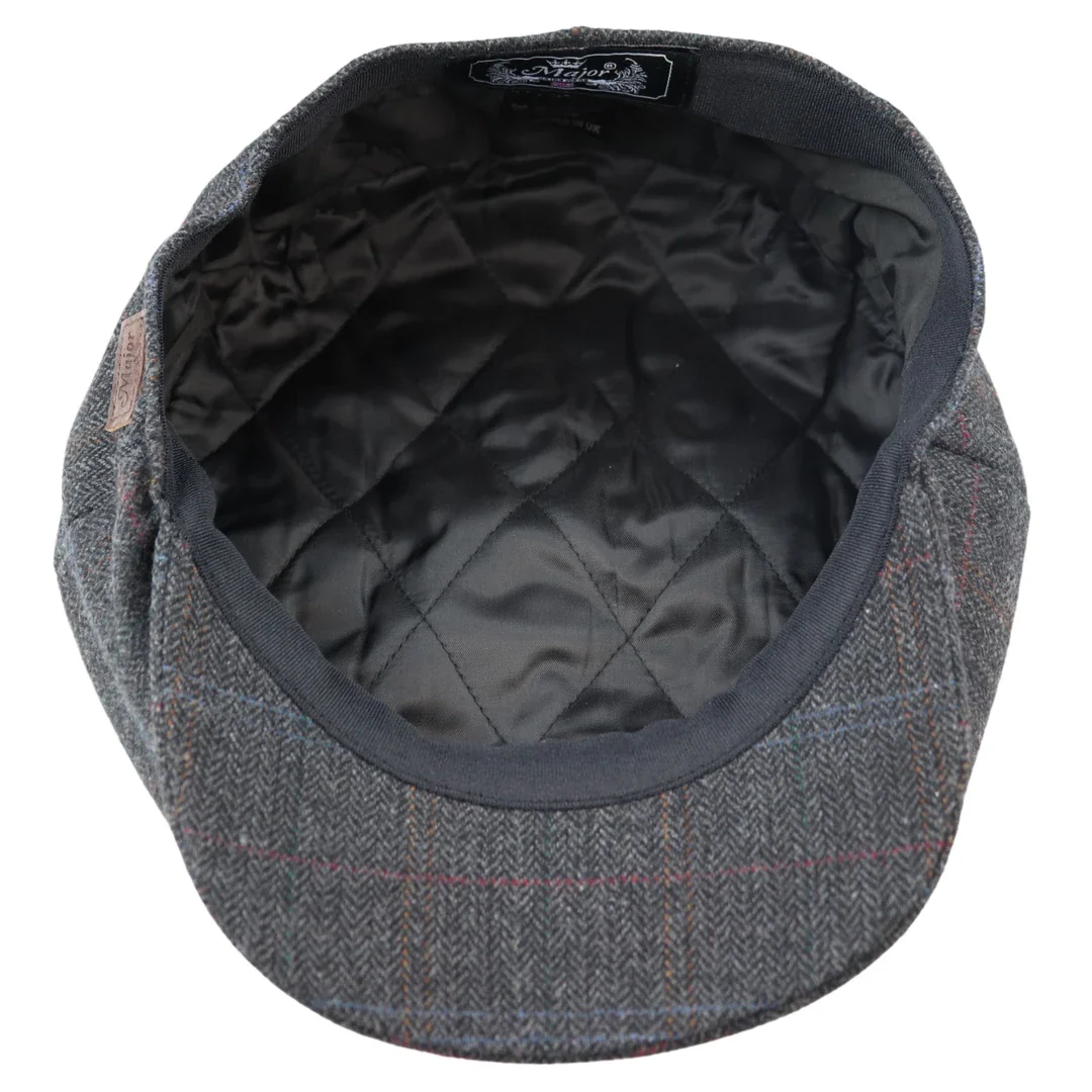 Men's 8 Panel Razor Baker Boy Hat Wool Tweed Blinders Newsboy Flat Cap