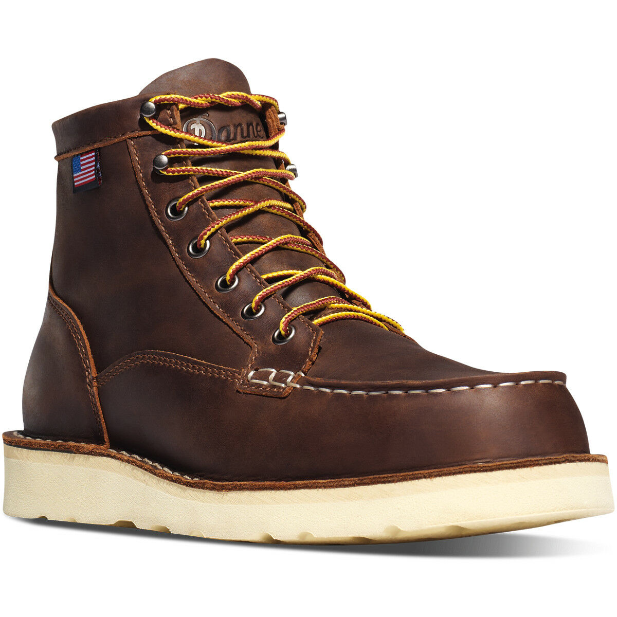 Men's Brown Bull Run Moc Toe Work Boot