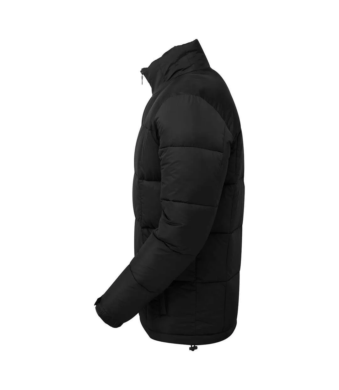 Mens fourteener box quilted padded jacket black/red 2786