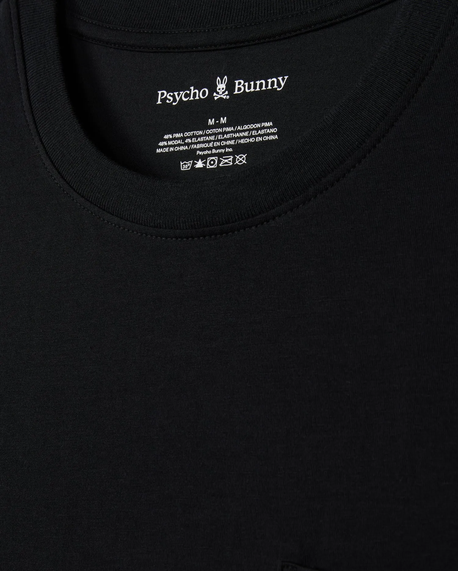 MENS JERSEY LOUNGE POCKET BUNNY TEE - B6U632D200