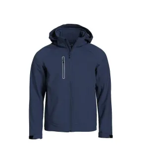 Mens milford soft shell jacket dark navy Clique